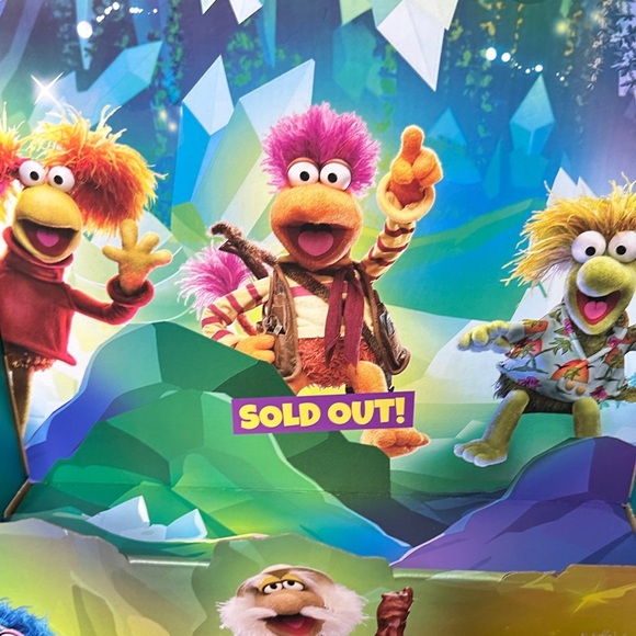 Fraggle Rock Back to the Rock Toy Set Cardboard Plush Display Jim Henson RETRO - Picture 11 of 12